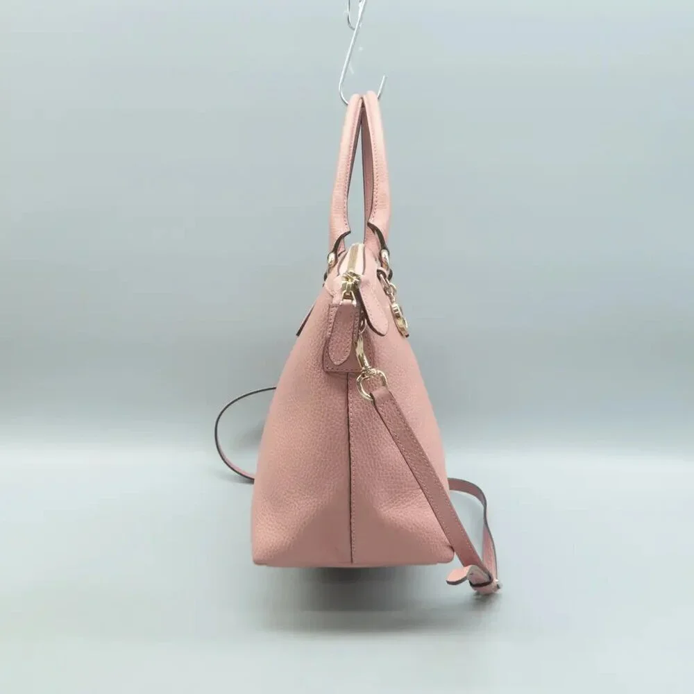 Authentic Gucci Soho Dome Satchel Pink Leather Crossbody Shoulder Bag Luxury Bag - Picture 5 of 13